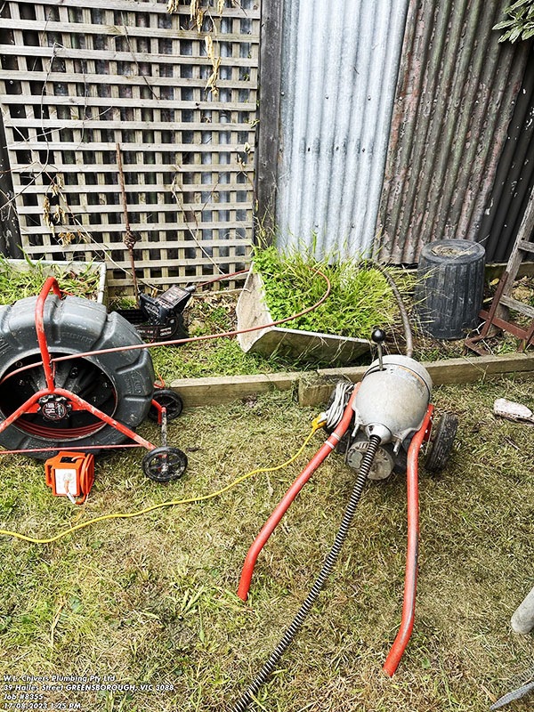 Our CCTV camera and drain auger