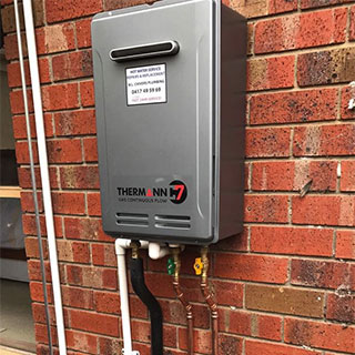 New continuous hot water installation